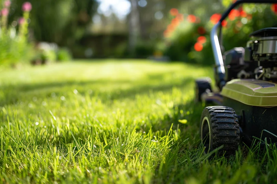 lawn mowing machine